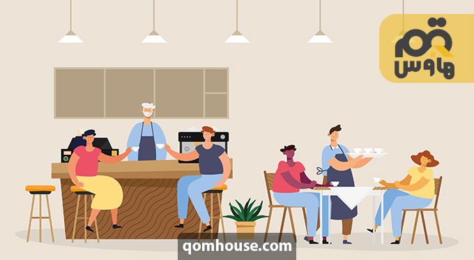 دفتر دکوراسیون کافی شاپ در قم